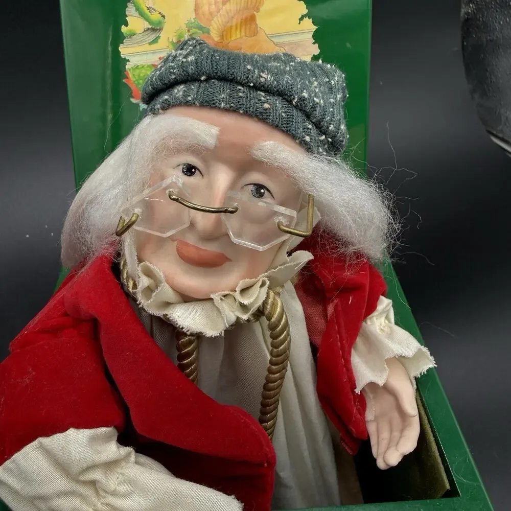 Dept 56 Scrooge A Christmas Carol Music Box We Wish You Merry Christmas